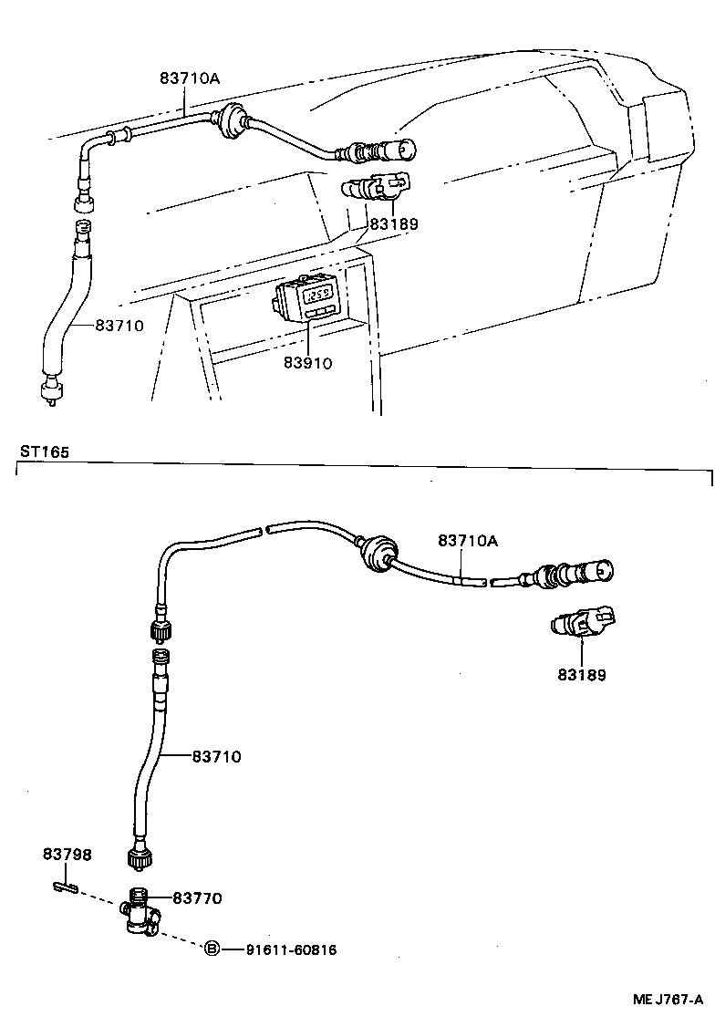 83132-1D520 CASE, COMBINATION METER product image