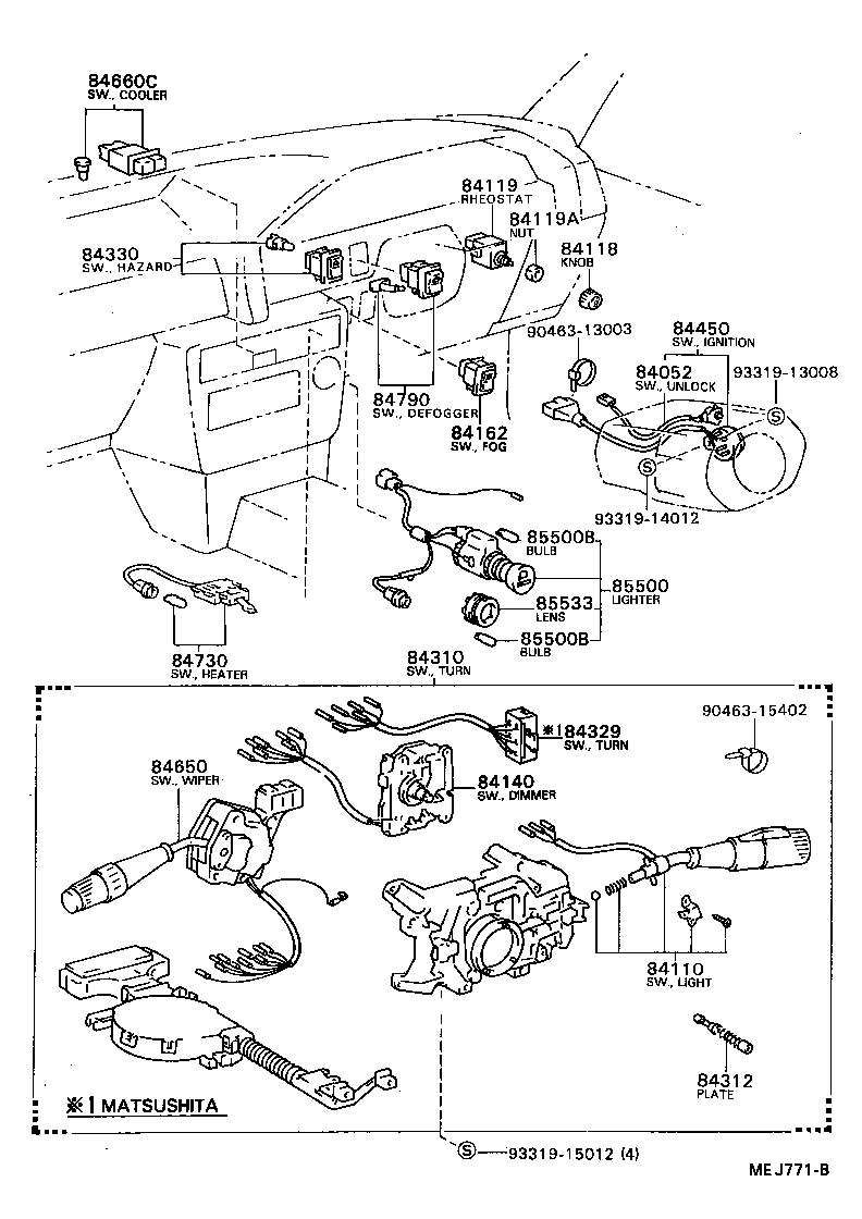 89629-20110 BRACKET, IGNITER ASSY product image