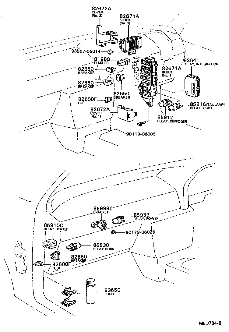84652-2B670 SWITCH ASSY, WINDSHIELD WIPER product image