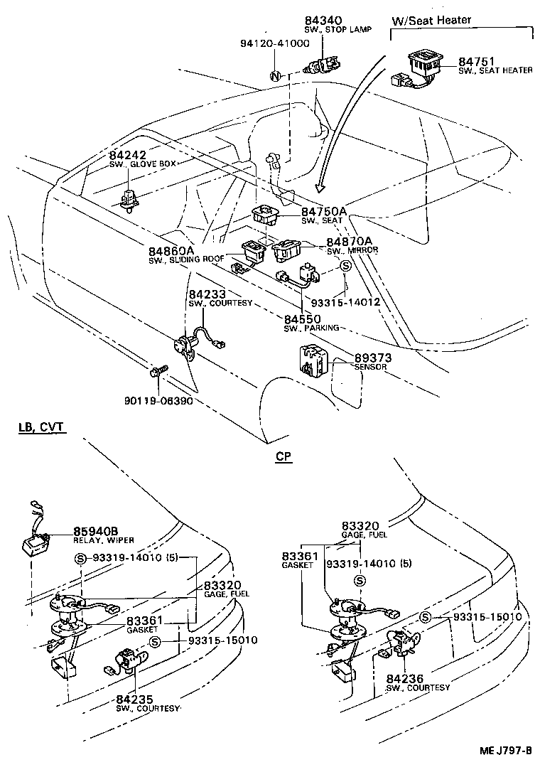 89629-20100 BRACKET, IGNITER ASSY product image