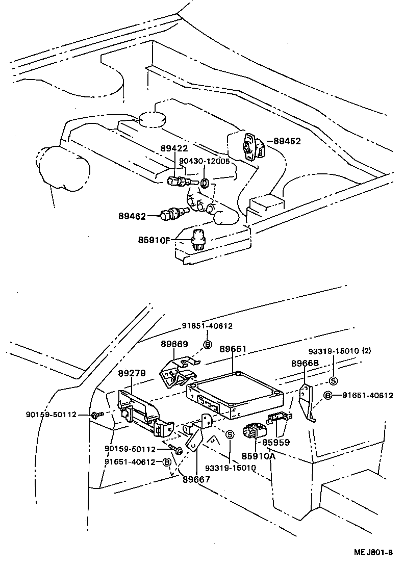89420-20040 SENSOR ASSY, VACUUM (FOR E.F.I.) product image