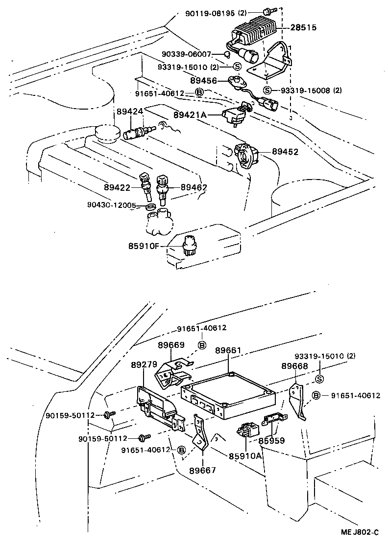 89420-20060 SENSOR, TURBO PRESSURE product image