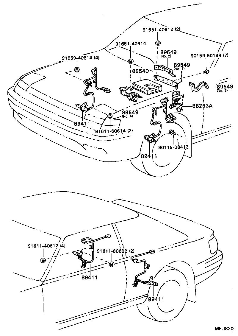 88268-20050 BRACKET, SKID CONTROL COMPUTER product image
