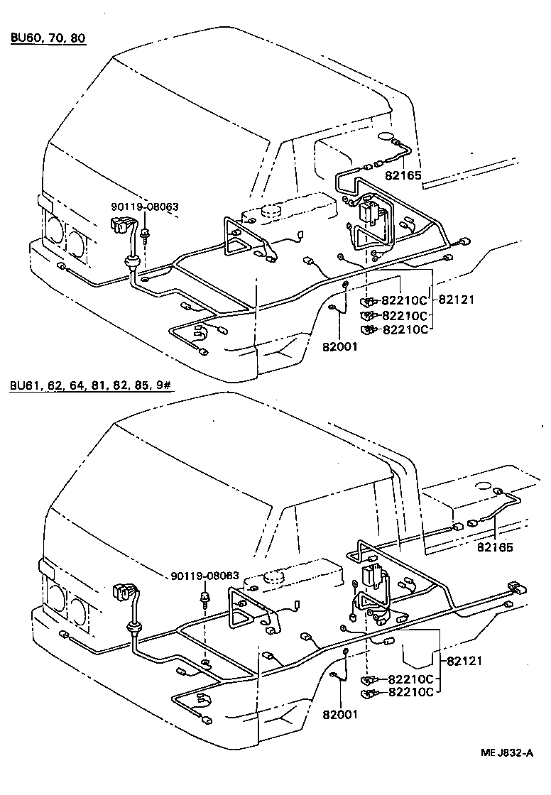 82152-95400 WIRE, FRONT DOOR, LH product image