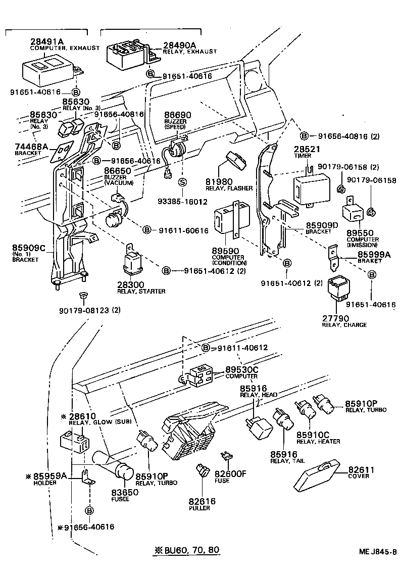 28490-56060 RELAY ASSY, EXHAUST RETARDER product image