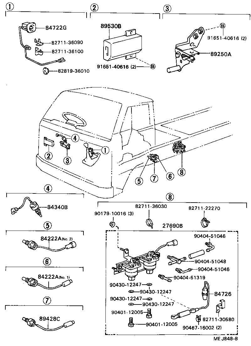 89530-36050 COMPUTER ASSY, TRANSMISSION CONTROL product image