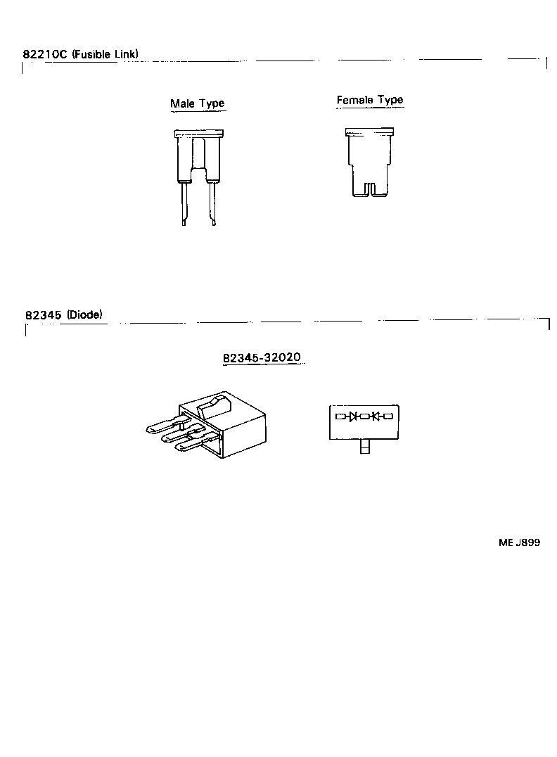 82162-95401 WIRE, FLOOR, NO.2 product image