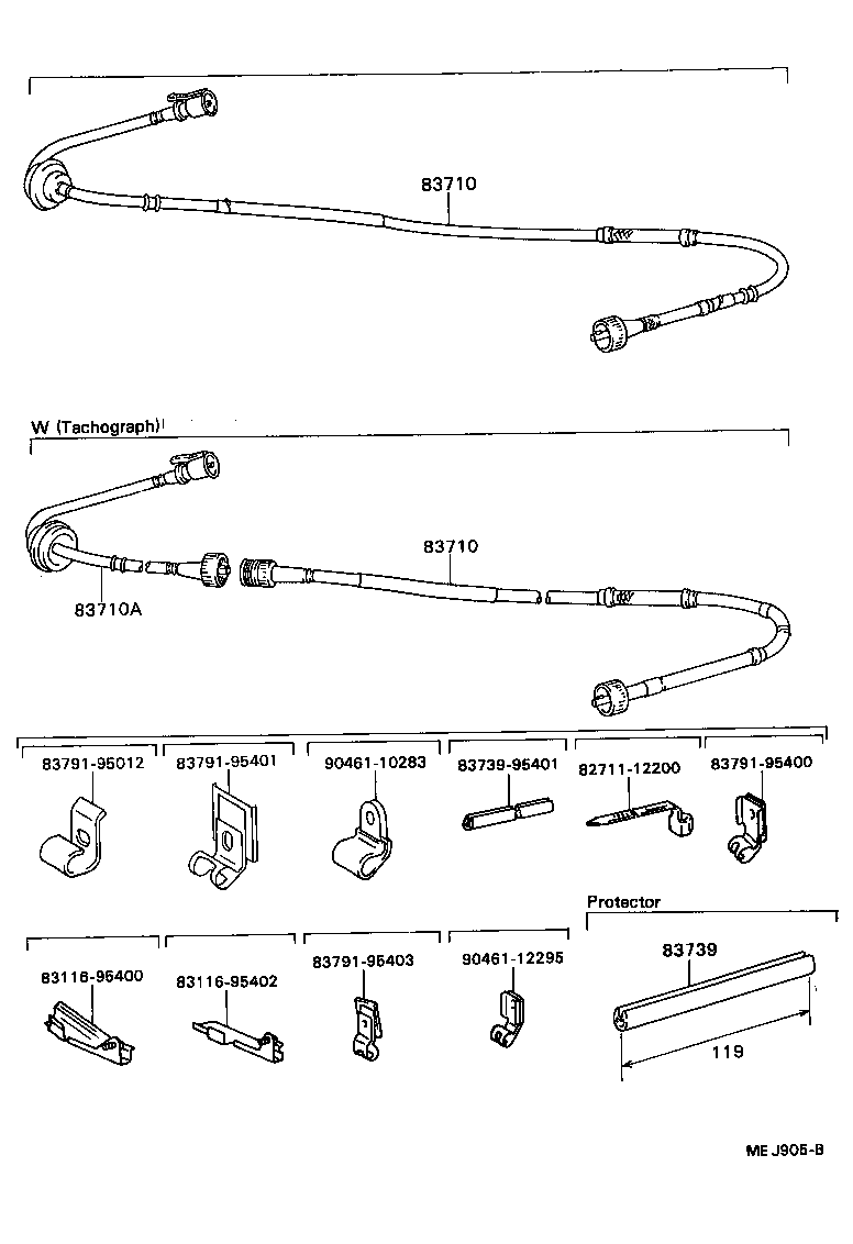 83109-37010 BULB, COMBINATION METER, NO.2 product image