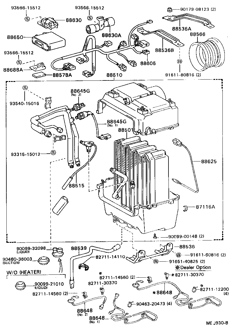 88648-95414 WIRING, COOLER, NO.1 product image