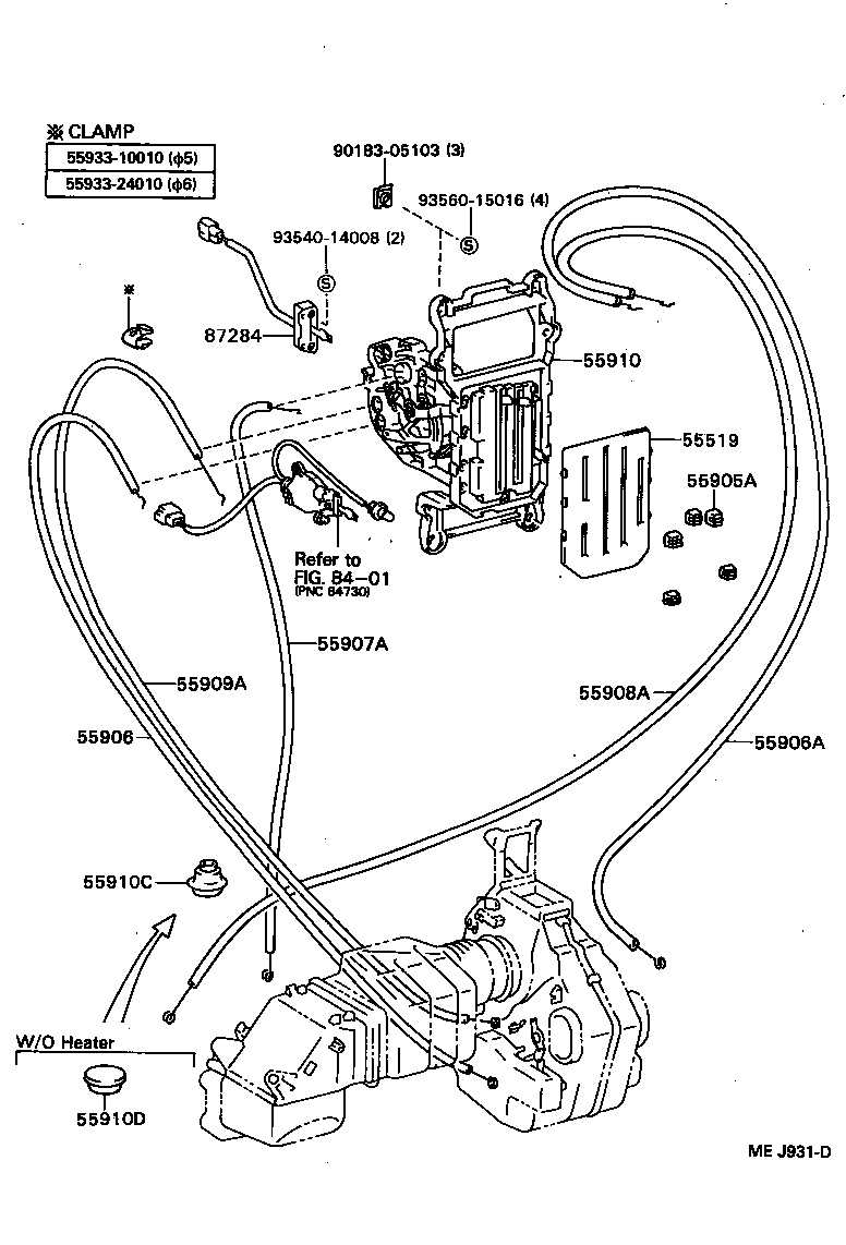 55910-36070 CONTROL ASSY, HEATER OR BOOST VENTILATOR product image