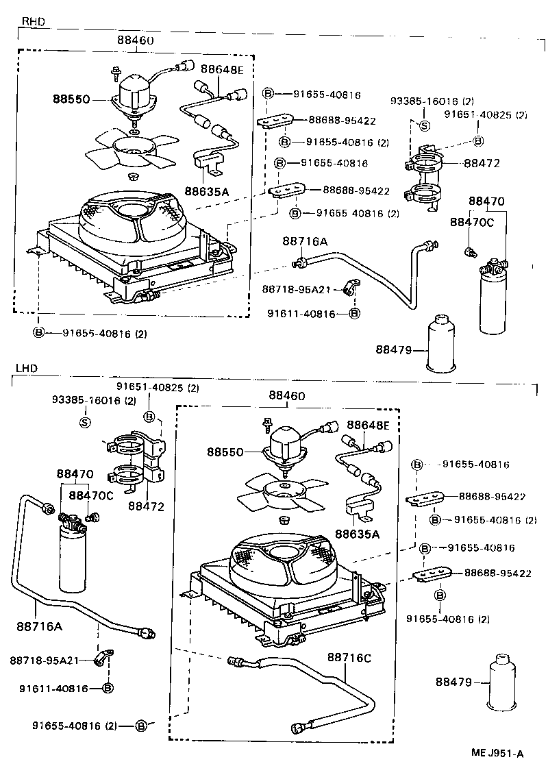 88472-95406 BRACKET, RECEIVER TANK, NO.1 product image
