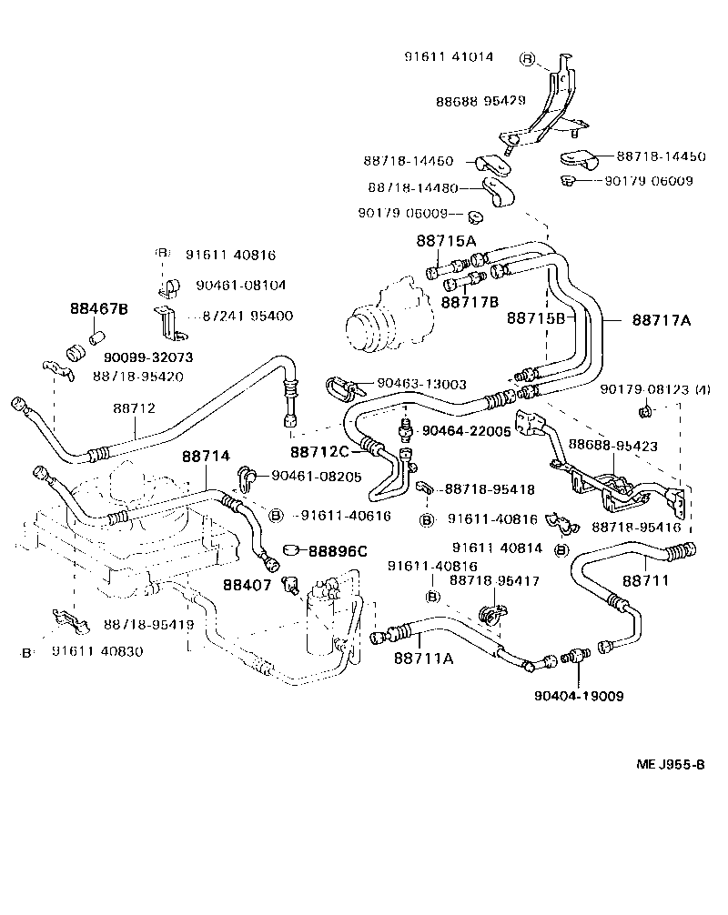 88472-95406 BRACKET, RECEIVER TANK, NO.1 product image