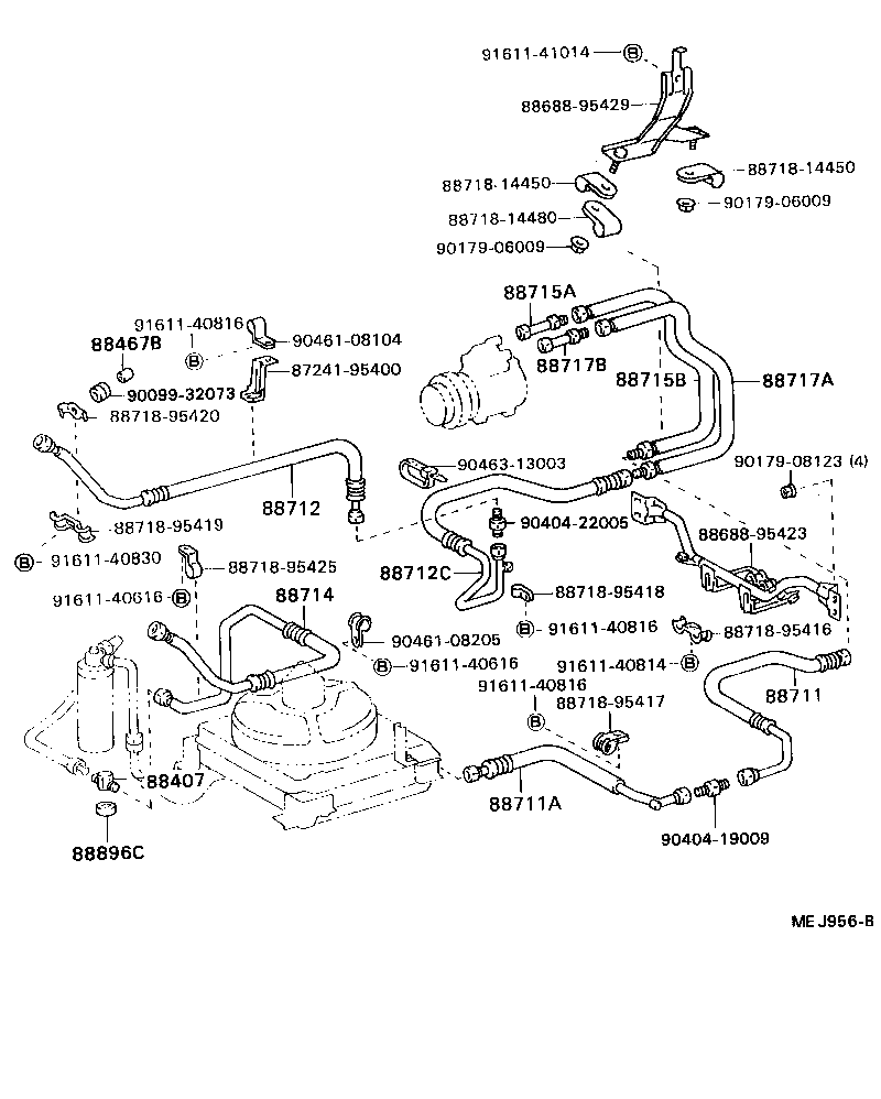 88472-95406 BRACKET, RECEIVER TANK, NO.1 product image