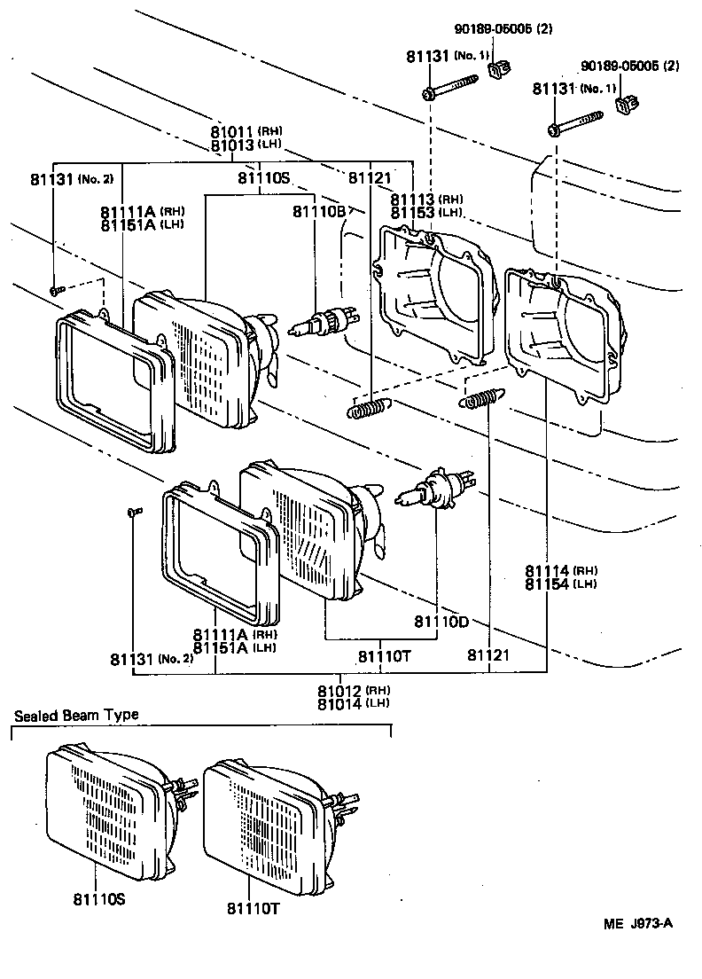 90507-14027 SPRING, HEADLAMP TENSION product image