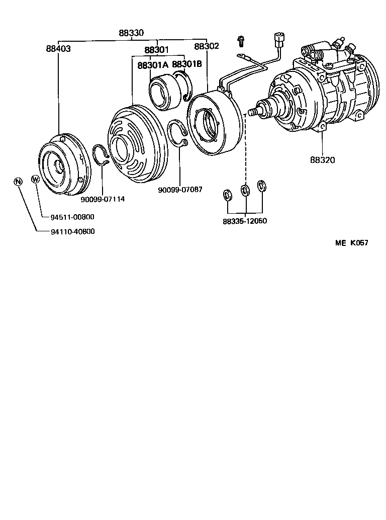 88410-25060 CLUTCH ASSY, MAGNET product image