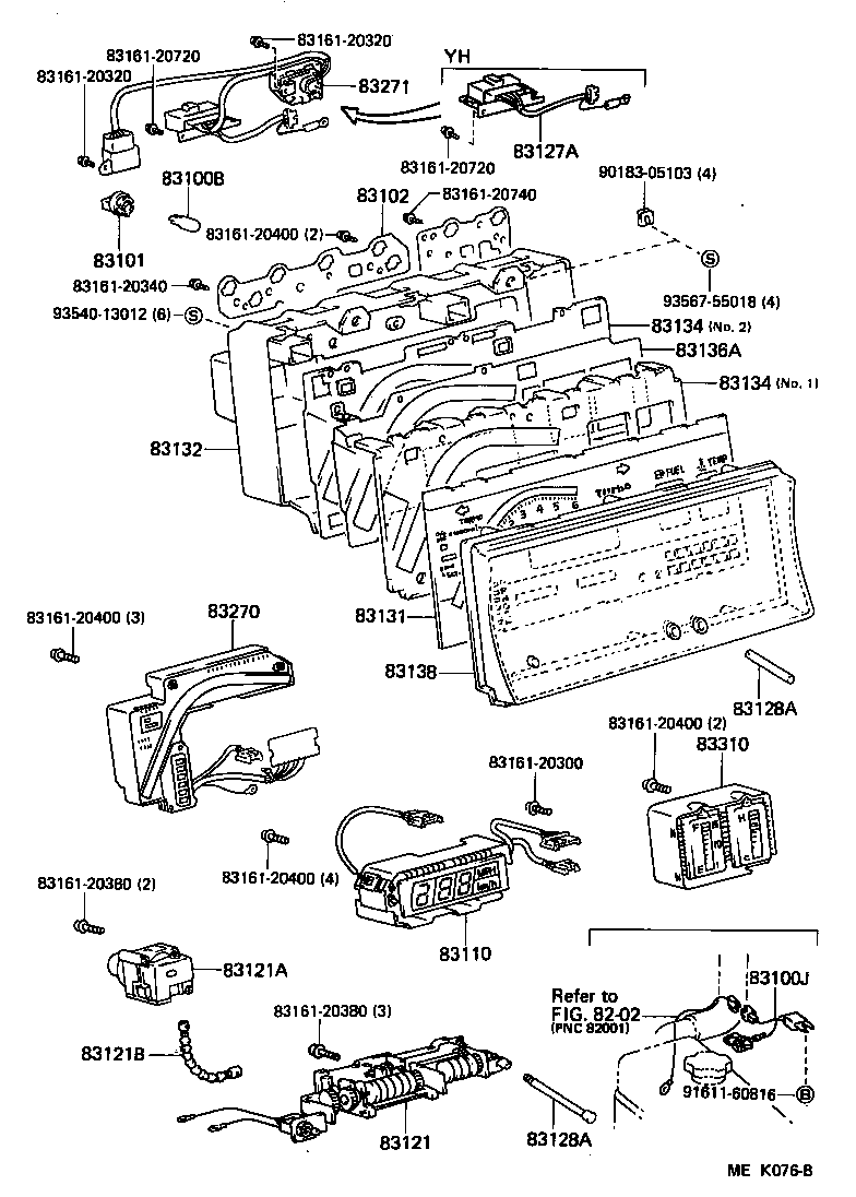 83131-95J07 DIAL, METER, NO.1 product image