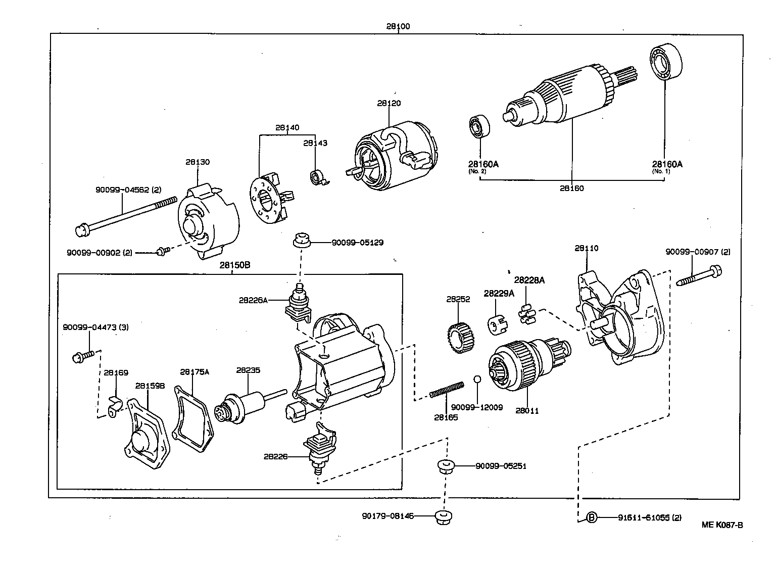 28130-78030 FRAME ASSY, STARTER COMMUTATOR END product image
