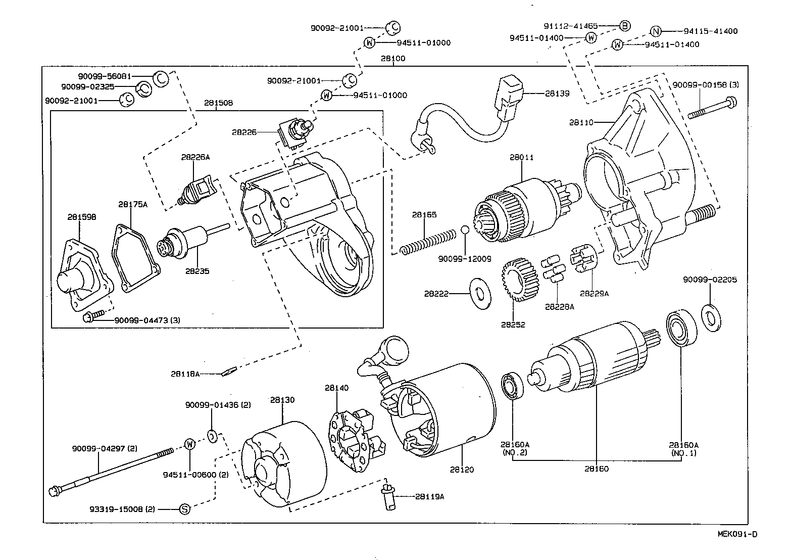 28100-56222 STARTER ASSY product image