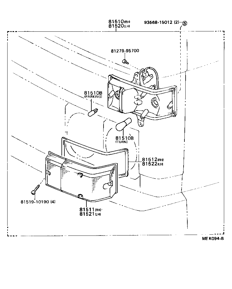 81520-95417 LAMP ASSY, FRONT TURN SIGNAL, LH product image