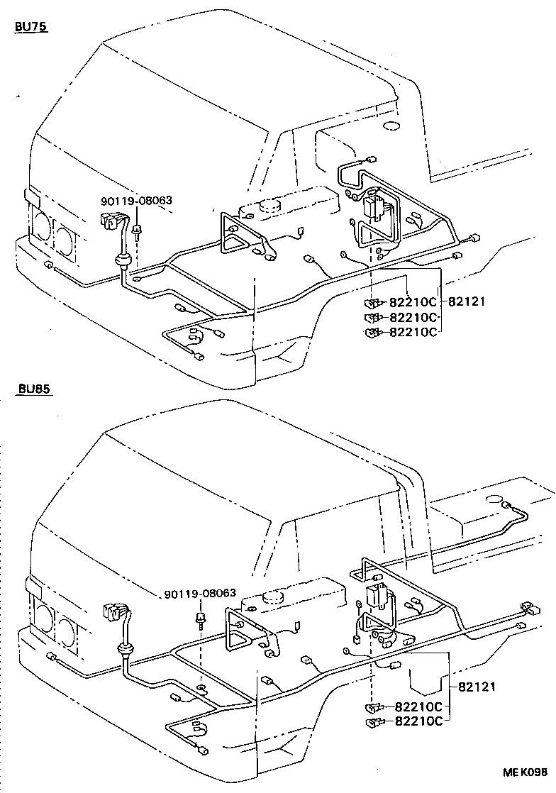 82164-95467 WIRE, FRAME product image