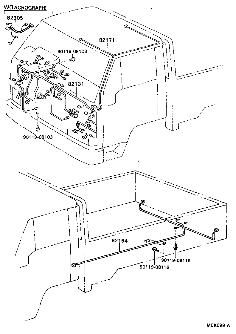 82164-95467 WIRE, FRAME product image