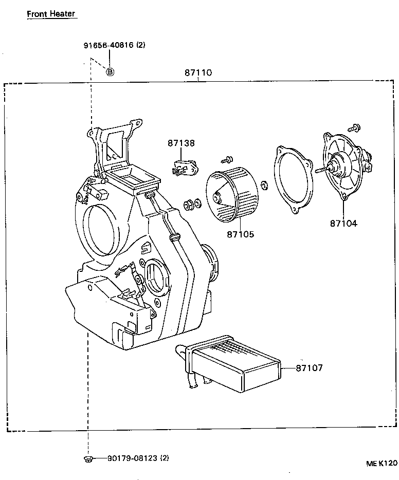 87110-95451 HEATER ASSY product image