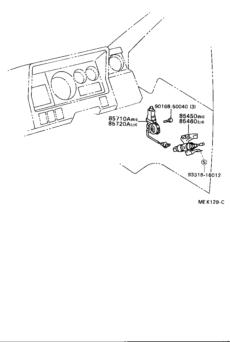 85460-37010 SOLENOID ASSY, DOOR CONTROL, FRONT LH product image