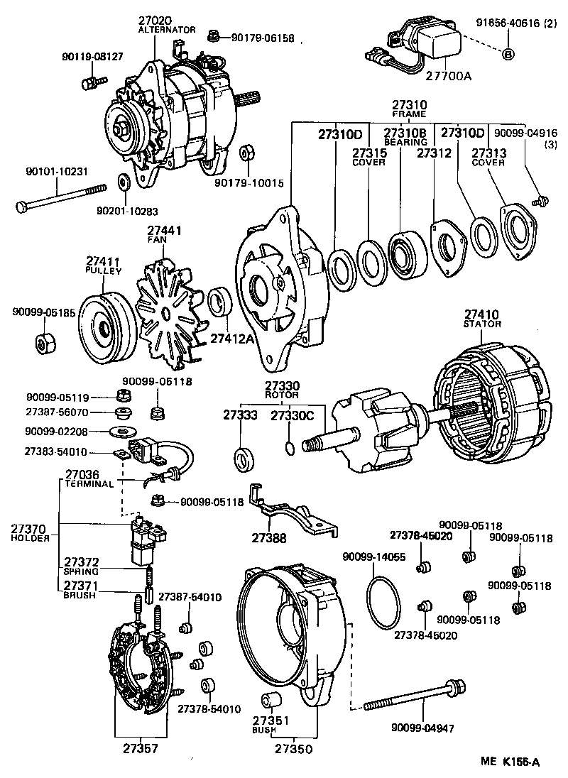 27700-72021 REGULATOR ASSY, GENERATOR product image