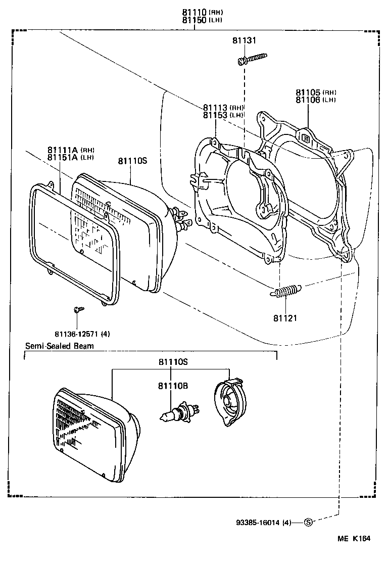 81150-95J32 HEADLAMP ASSY, LH product image