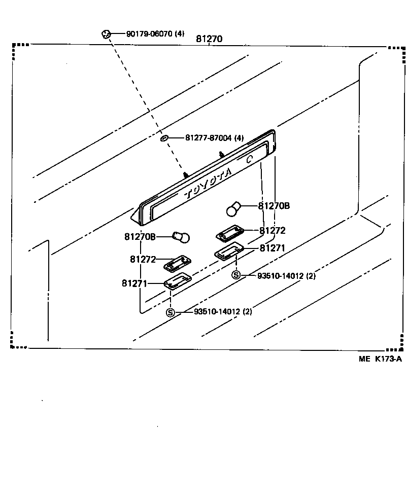 81270-95J05 LAMP ASSY, LICENSE PLATE product image
