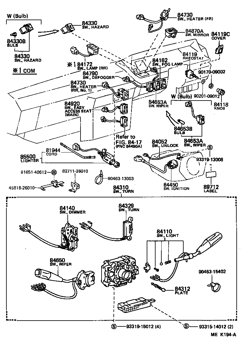89559-26030 BRACKET, EMISSION CONTROL COMPUTER product image