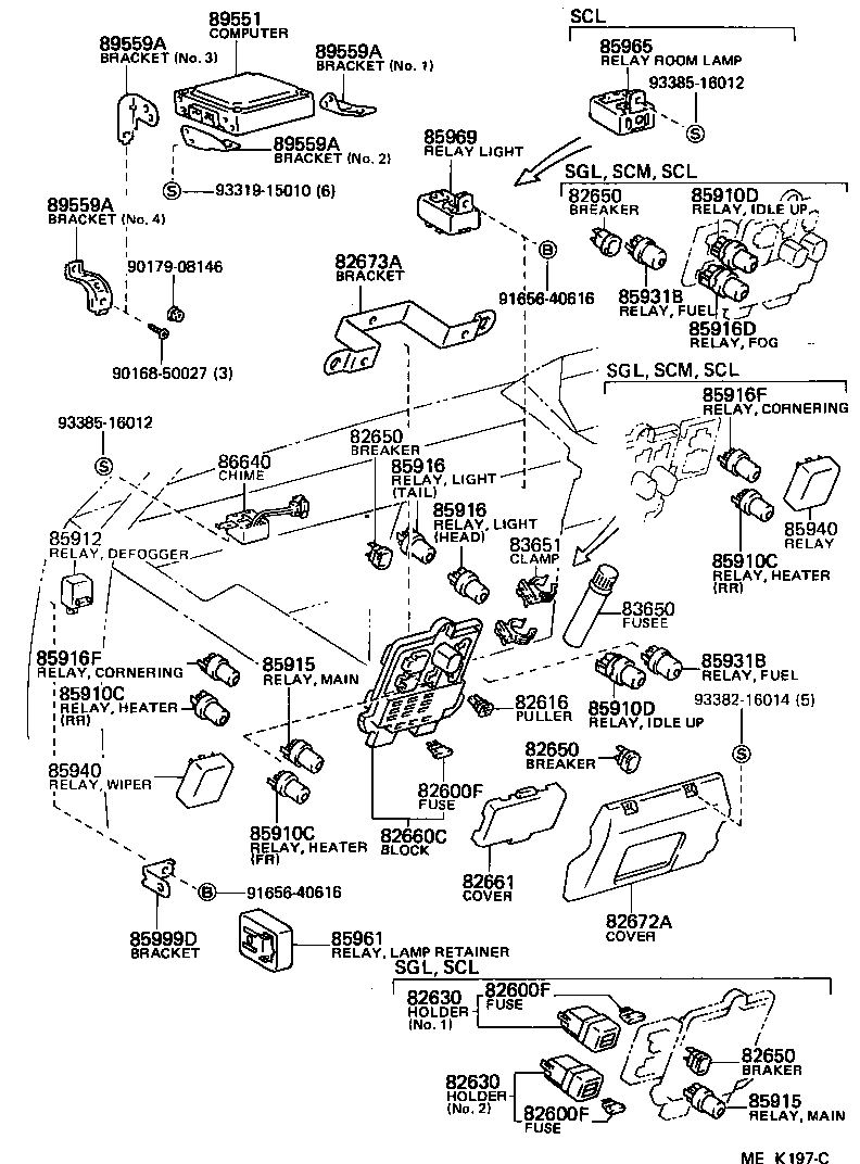 89559-26030 BRACKET, EMISSION CONTROL COMPUTER product image