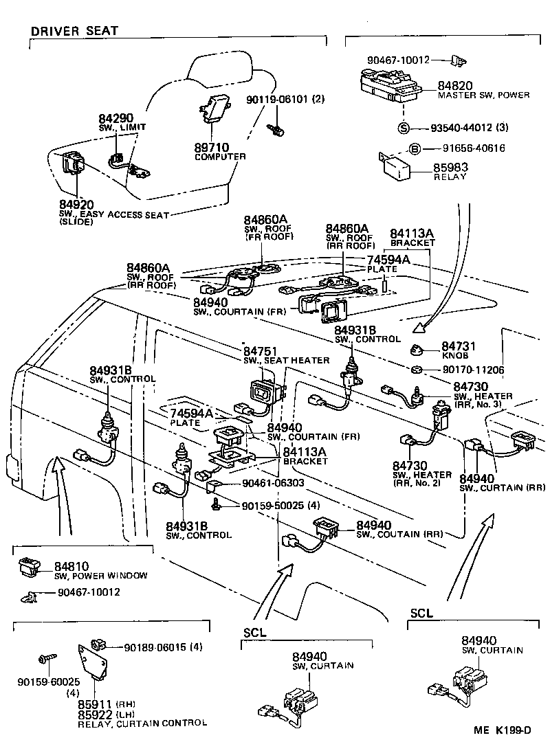 89559-26030 BRACKET, EMISSION CONTROL COMPUTER product image
