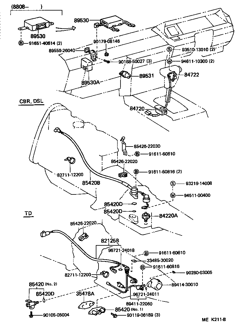 82125-26010 WIRE, TRANSMISSION product image