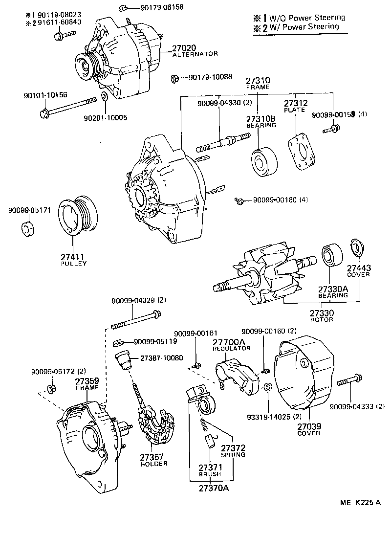 27353-54260 HOLDER, ALTERNATOR, W/RECTIFIER product image