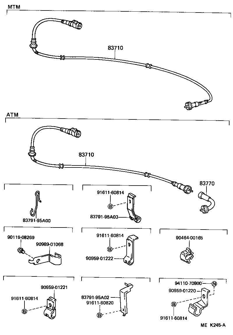 83116-26040 BRACKET, SPEEDOMETER product image