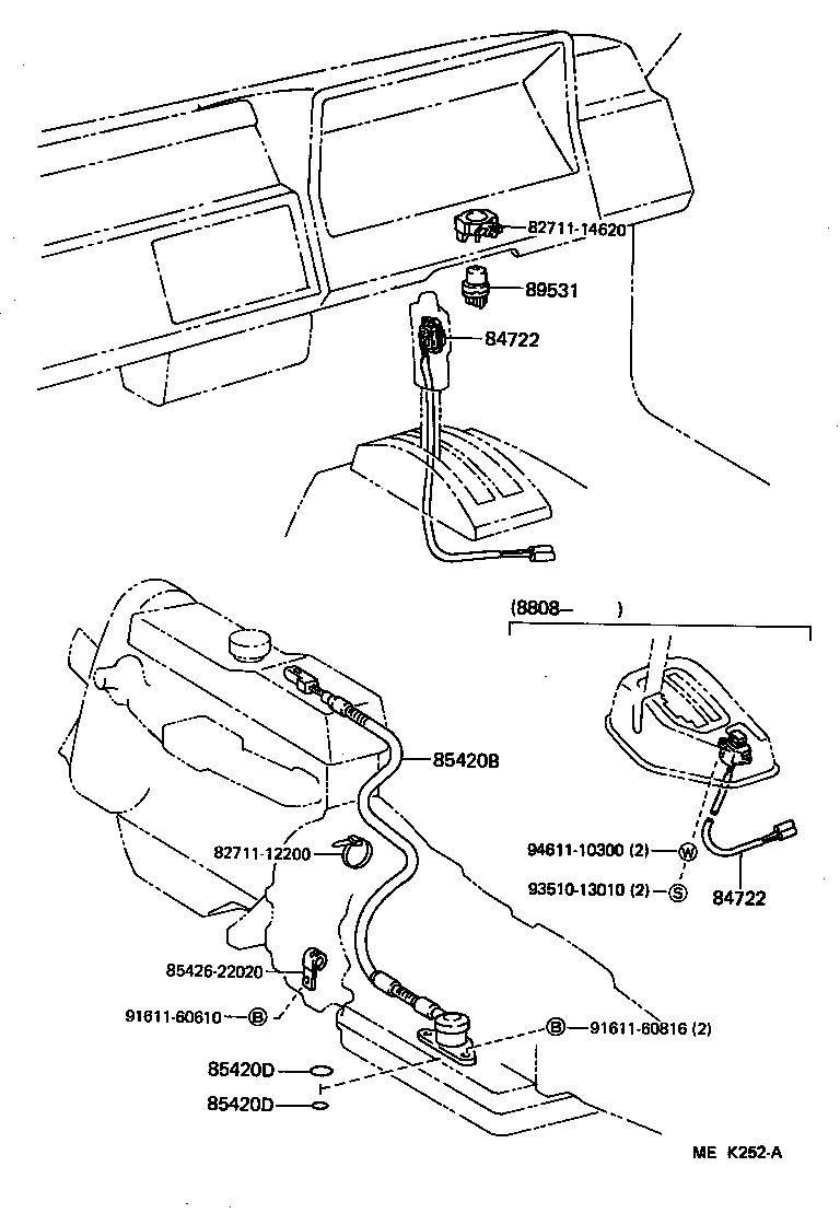 84722-26040-04 SWITCH, TRANSMISSION CONTROL product image