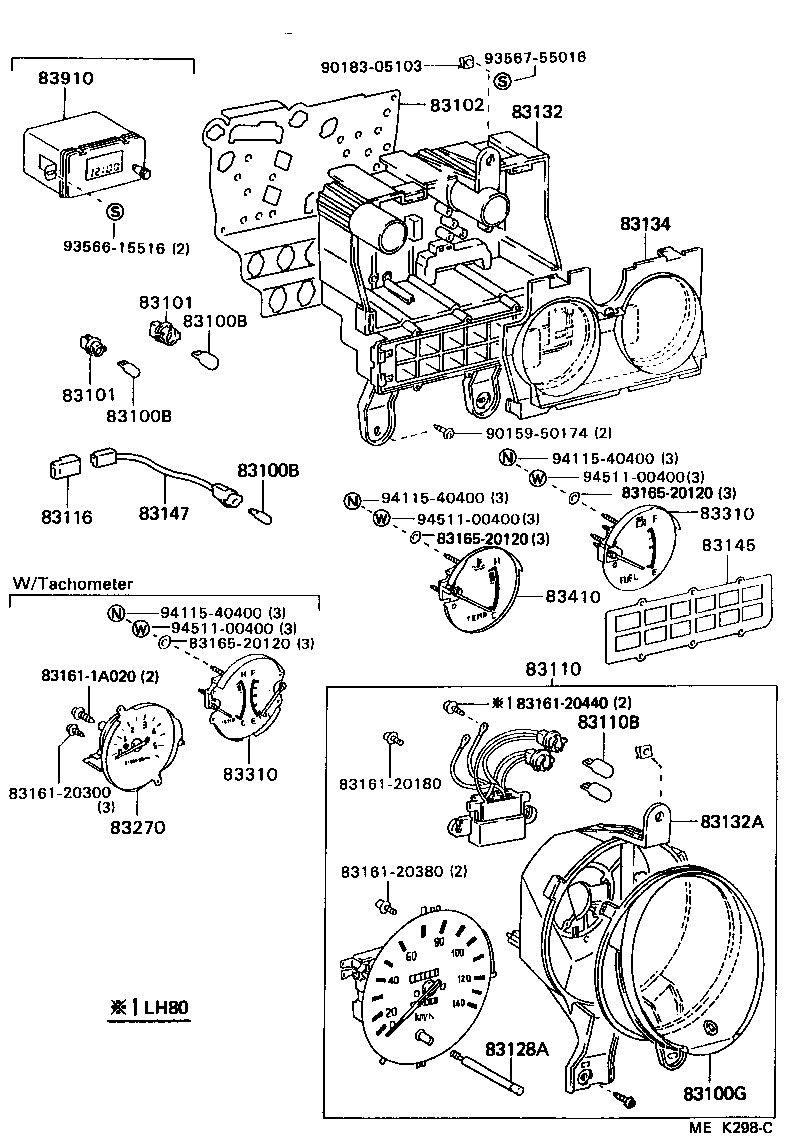 83116-95M00 BRACKET, SPEEDOMETER product image