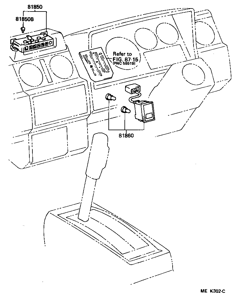 81850-95A05 LAMP ASSY, INDICATOR product image
