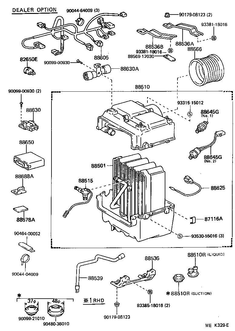 88605-26540 HARNESS SUB-ASSY, COOLER WIRING, NO.1 product image