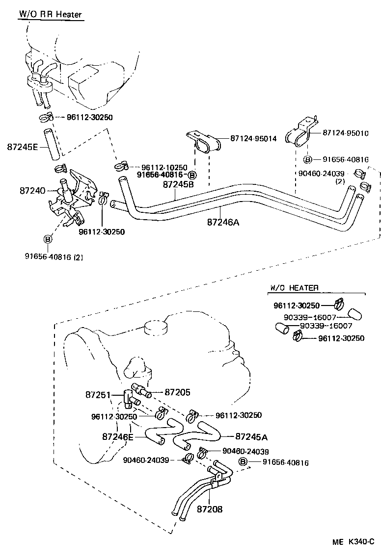87240-95408 VALVE ASSY, HEATER WATER product image