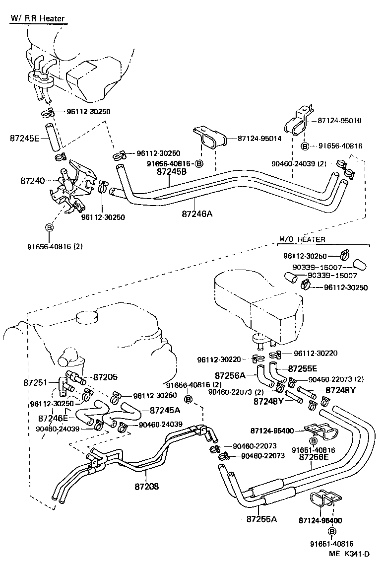 87240-95408 VALVE ASSY, HEATER WATER product image