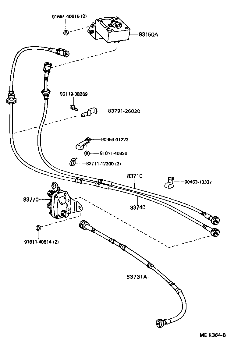83116-26040 BRACKET, SPEEDOMETER product image