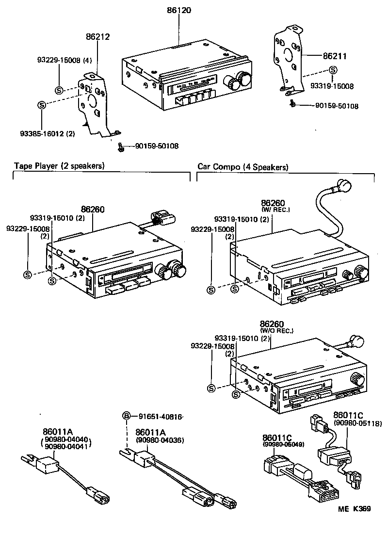 86100-90K00 RECEIVER ASSY, RADIO product image