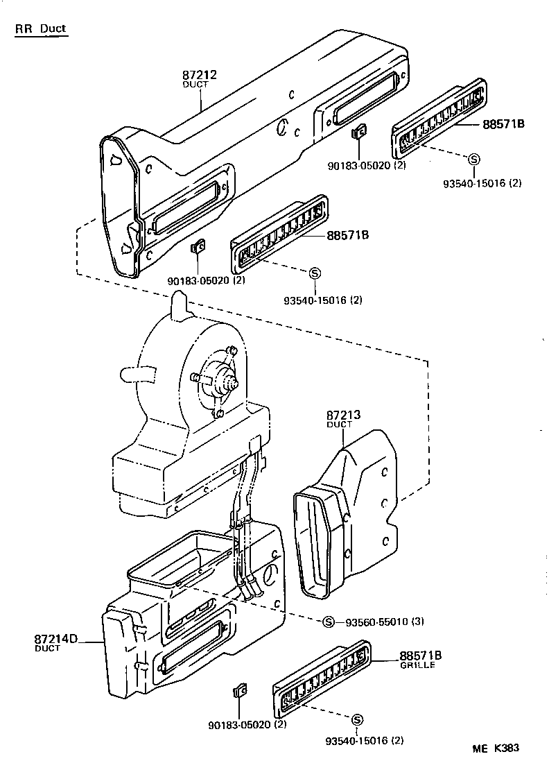 55519-95J16 PLATE, HEATER CONTROL NAME product image
