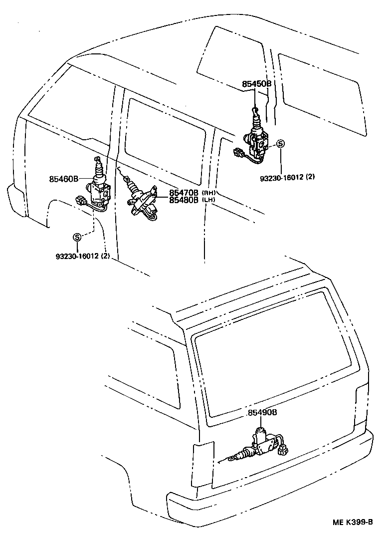 85450-95J00 MOTOR ASSY, DOOR CONTROL, FRONT RH product image