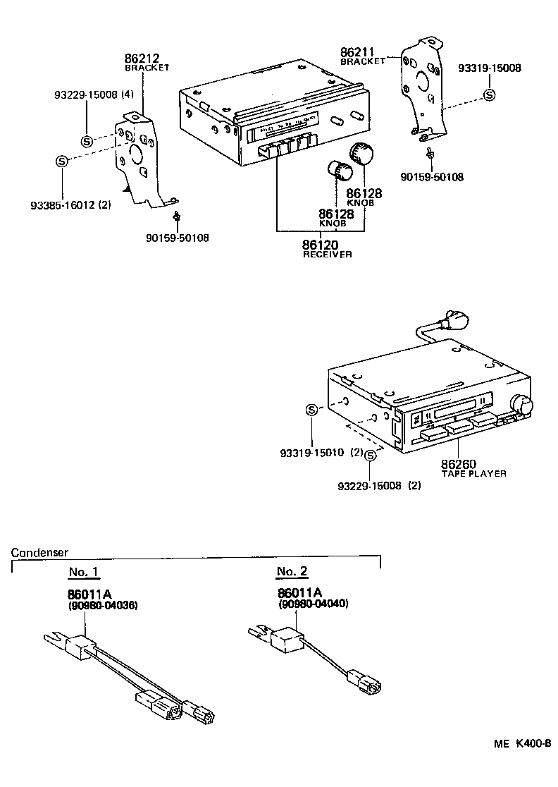 86120-90K06 RECEIVER ASSY, RADIO product image
