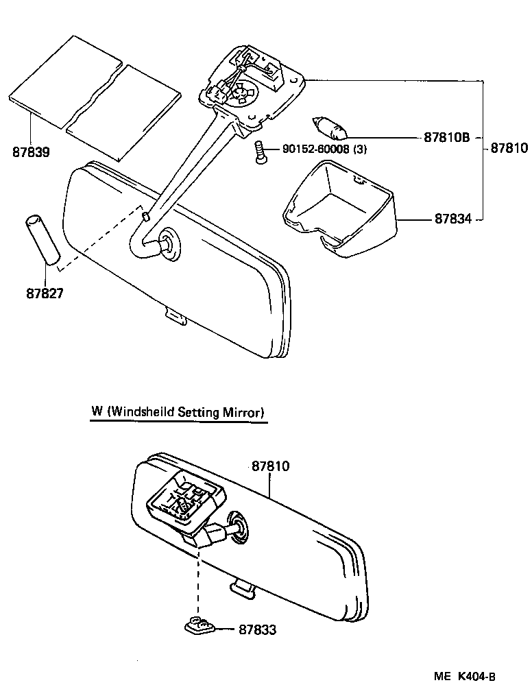 87833-95J00 CAP, INNER MIRROR SERVICE HOLE product image