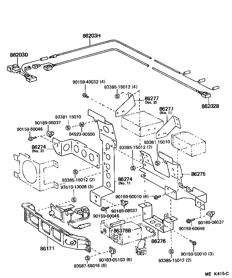 86100-90K00 RECEIVER ASSY, RADIO product image