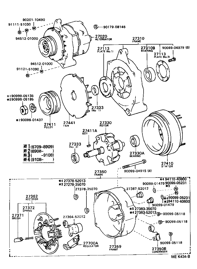 27060-52013 ALTERNATOR ASSY product image